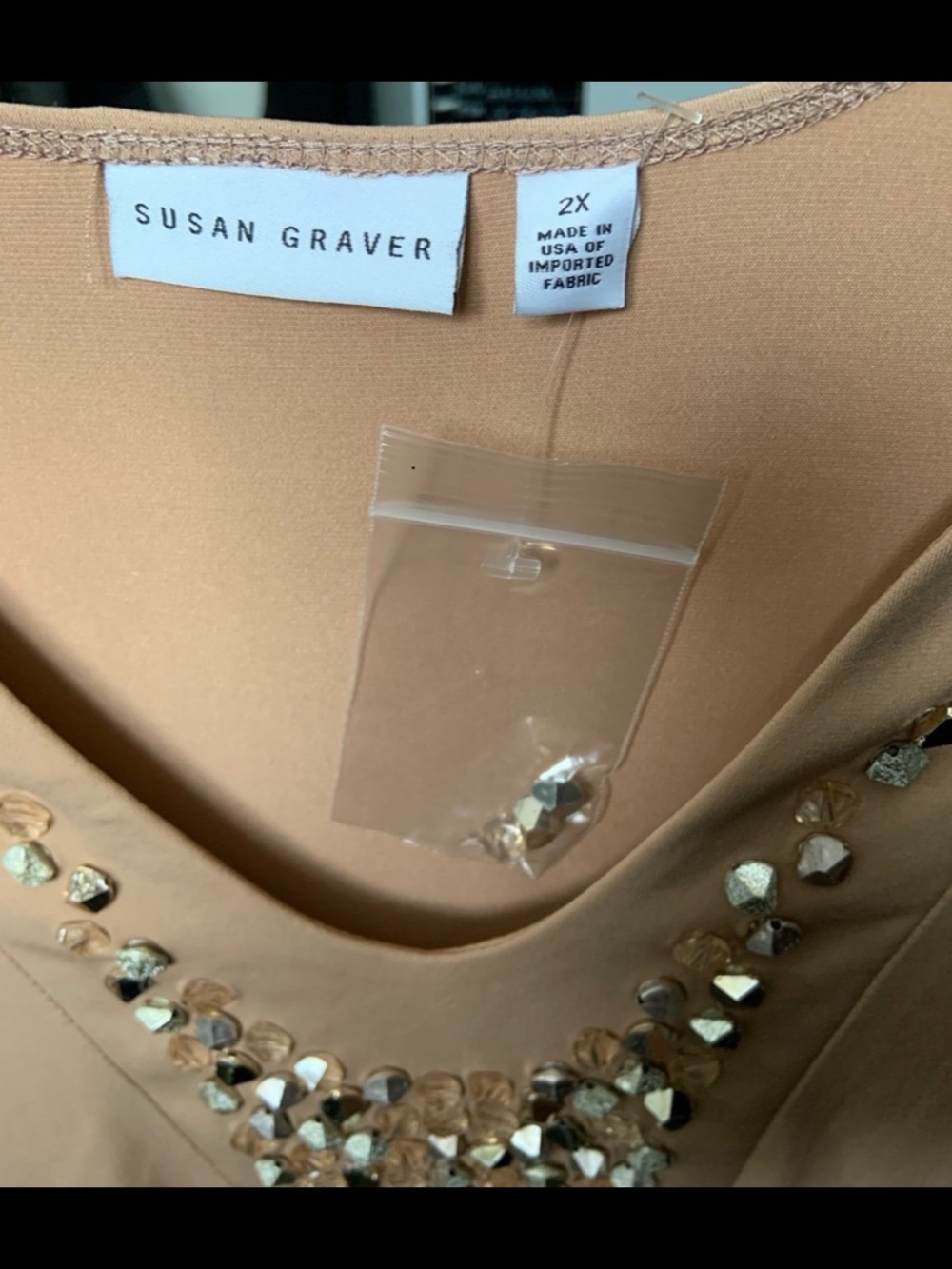 Susan Graver Top 2X - Picture 2 of 4